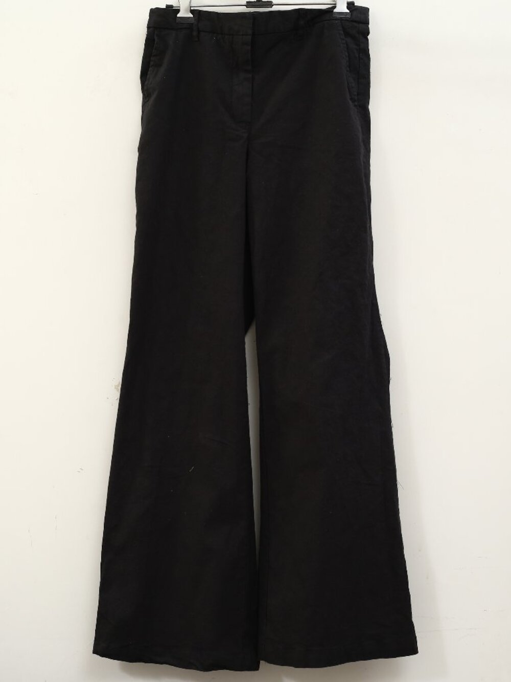 Anthropologie Maeve High-Waisted Wide-Leg Trousers Pants Black S-4 290547